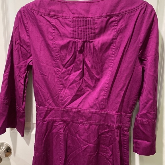 DVF Pleat Detail Half Sleeve Sheath Dress - Picture 7 of 9